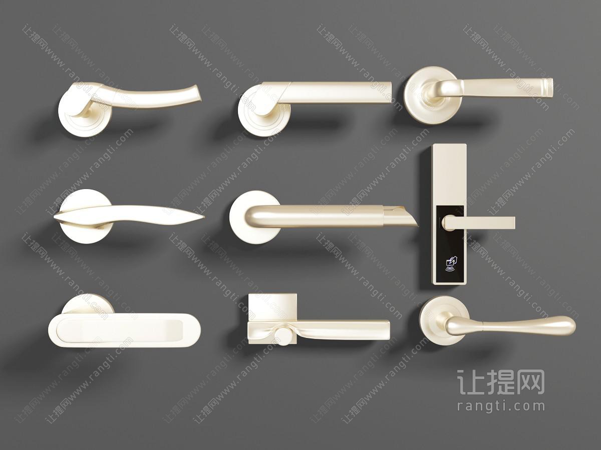 现代金属门锁拉手