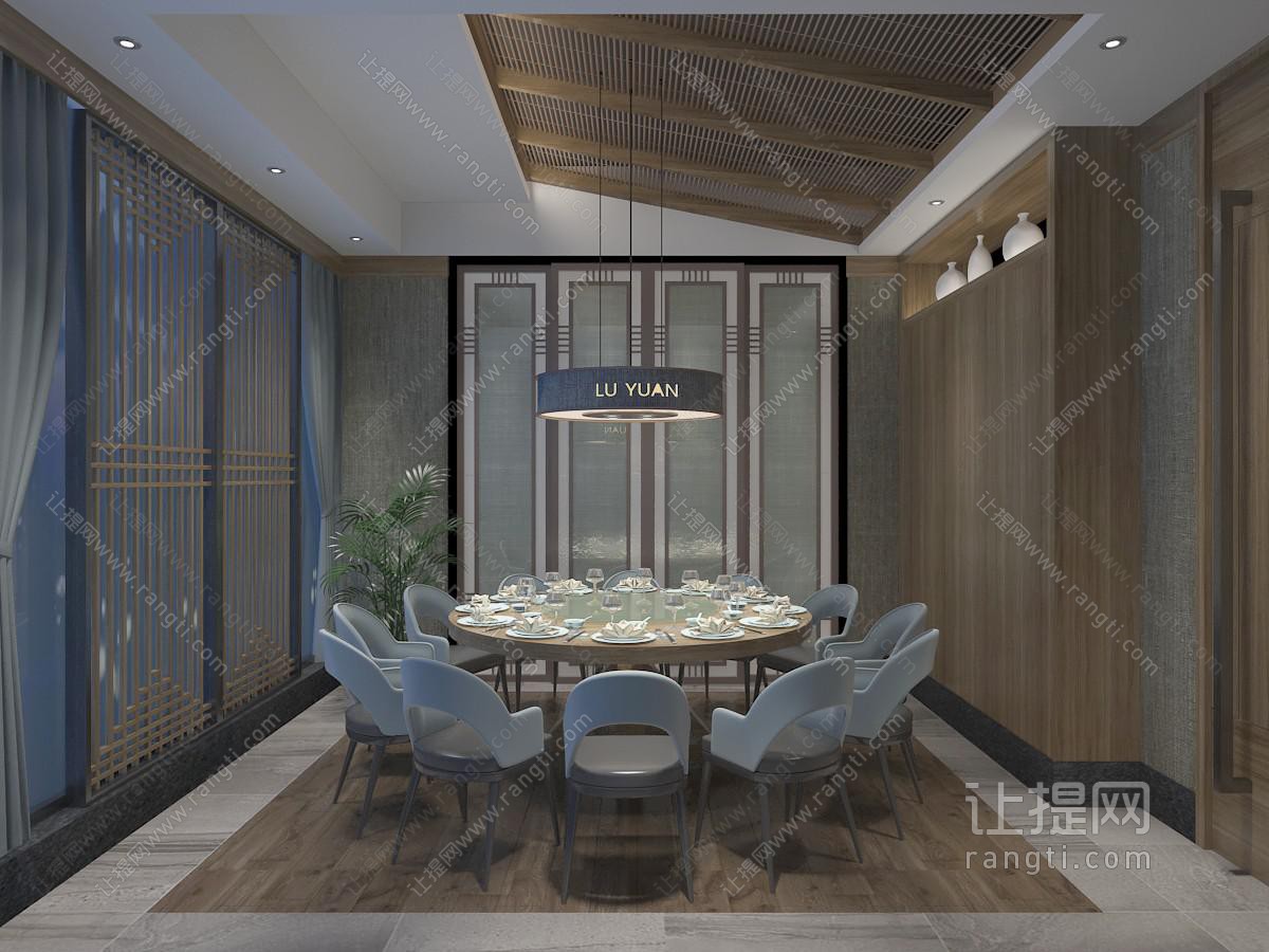 新中式酒店包厢包间