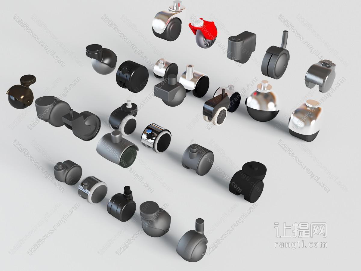 现代金属、塑料滑轮