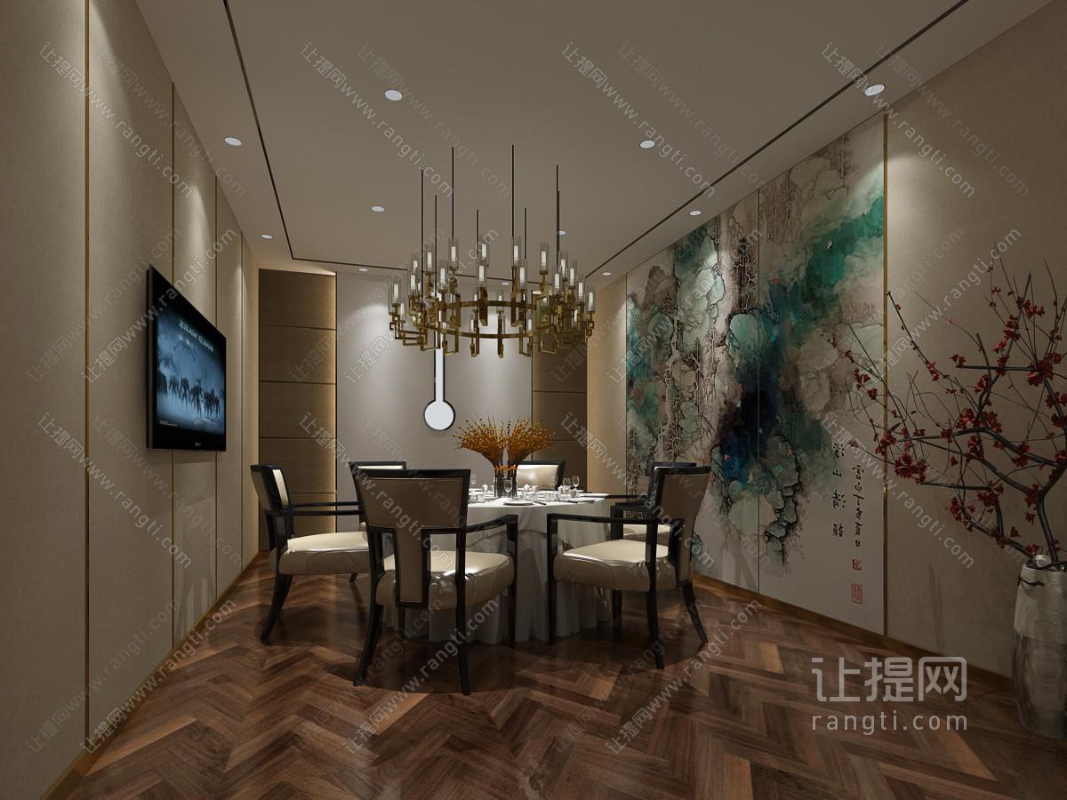 新中式酒店包厢包间