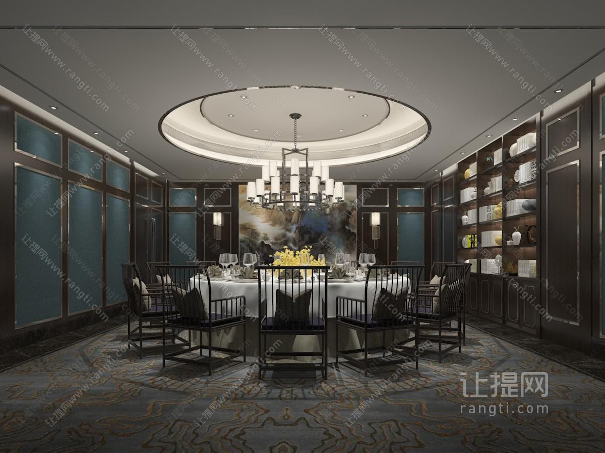 新中式酒店包厢包间