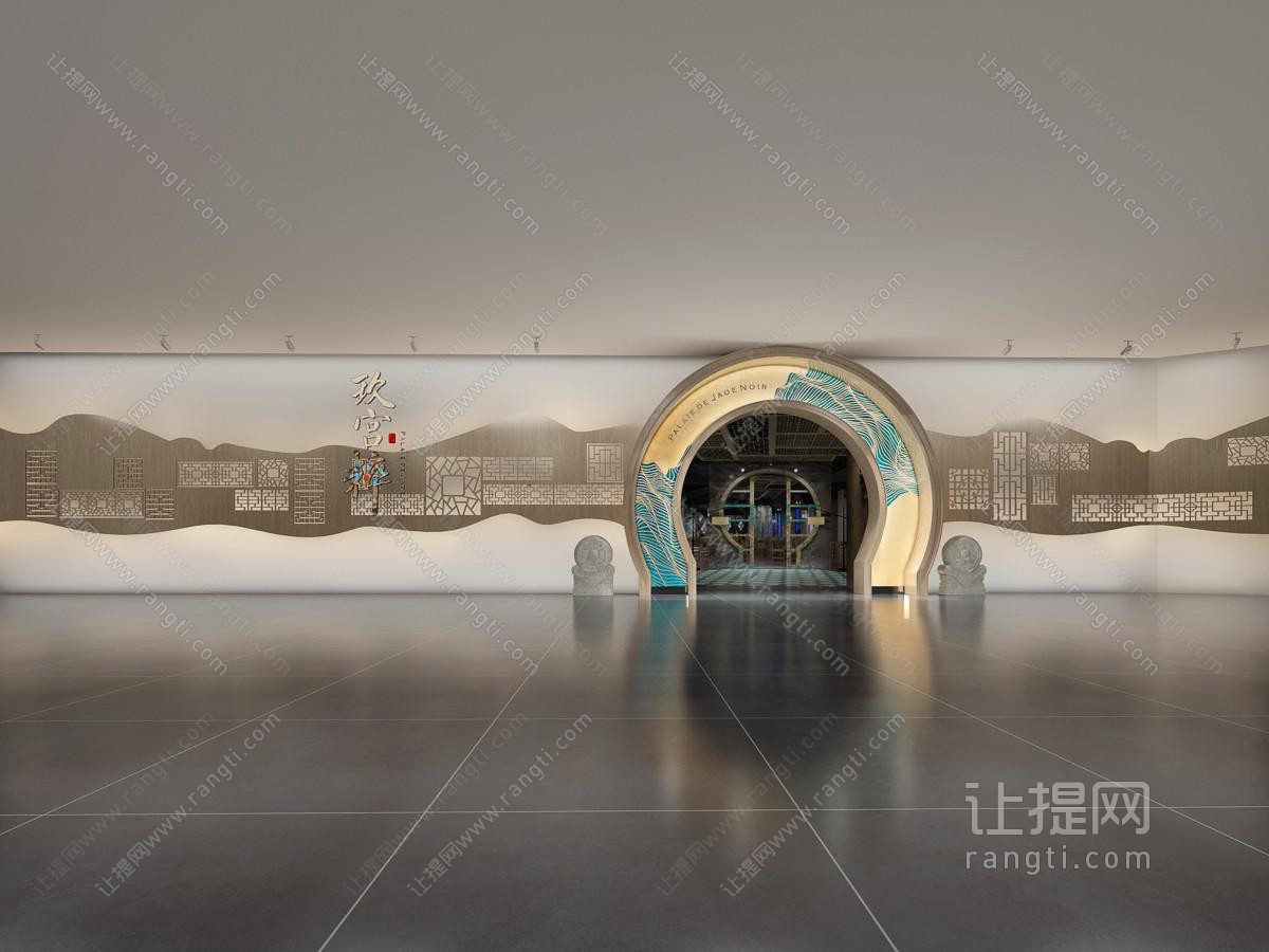新中式展厅展馆门头