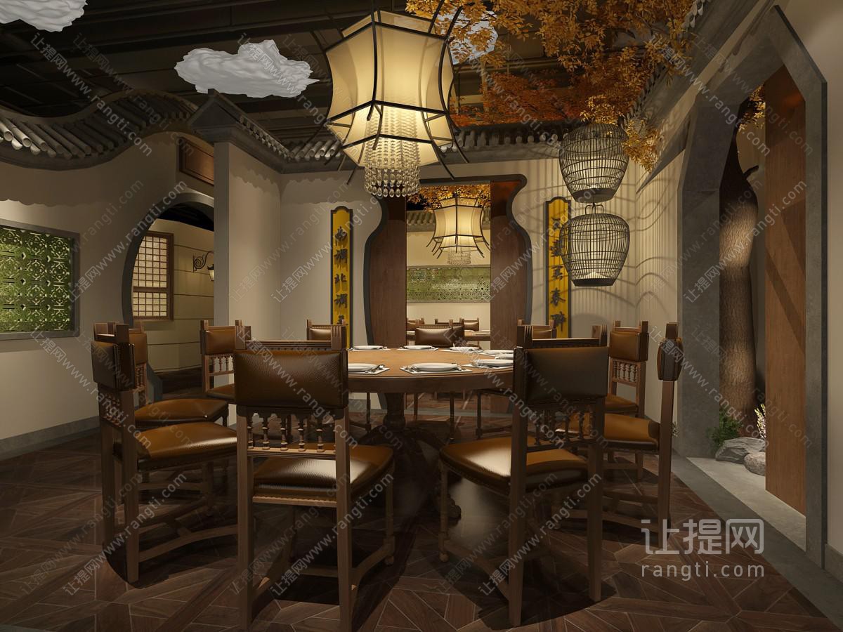 新中式酒店包厢包间