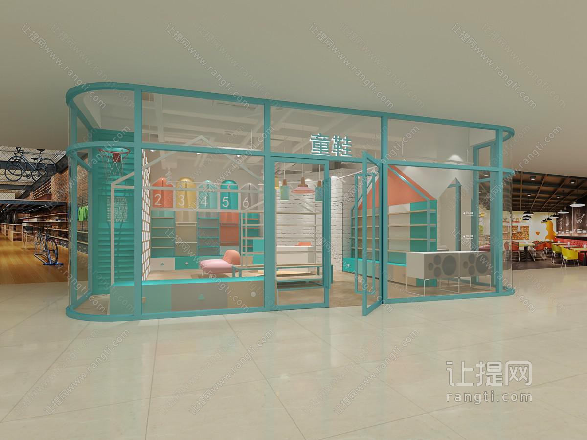 现代商场童鞋店