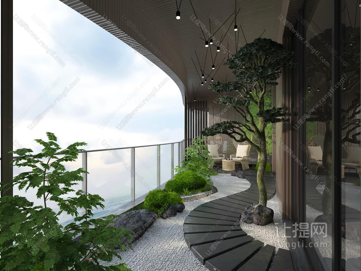 新中式阳台