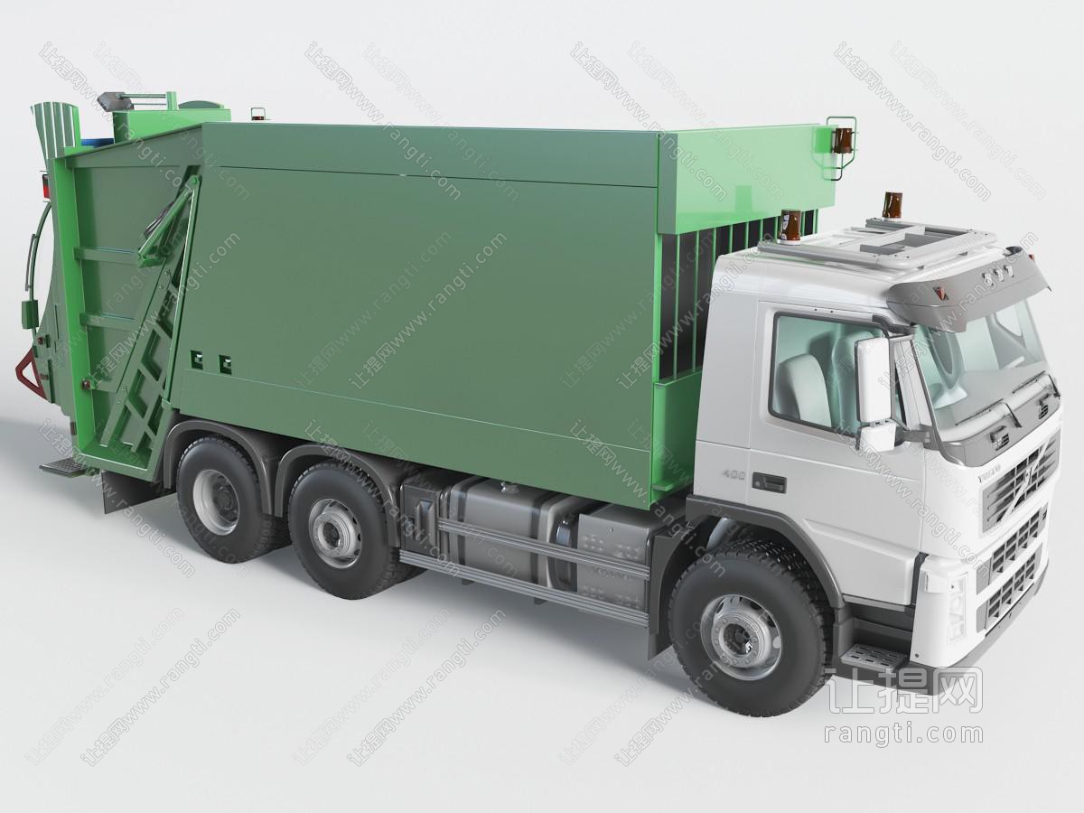 现代城市垃圾清运车