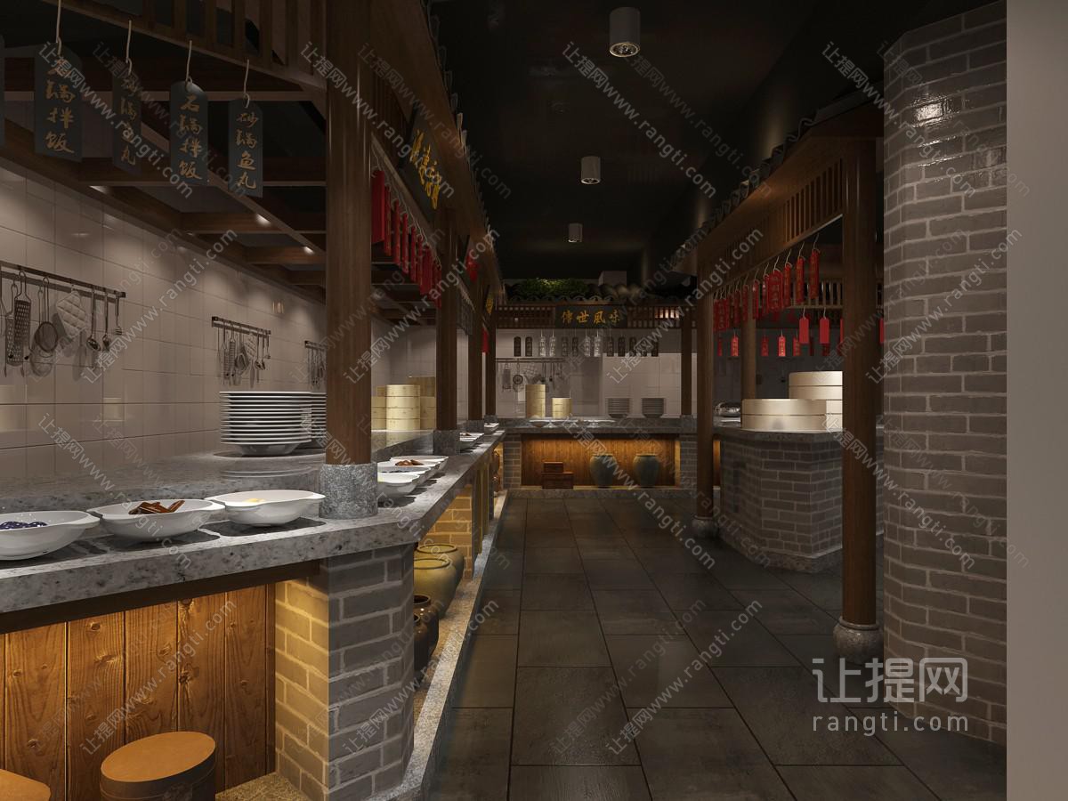 新中式自助餐馆饭店