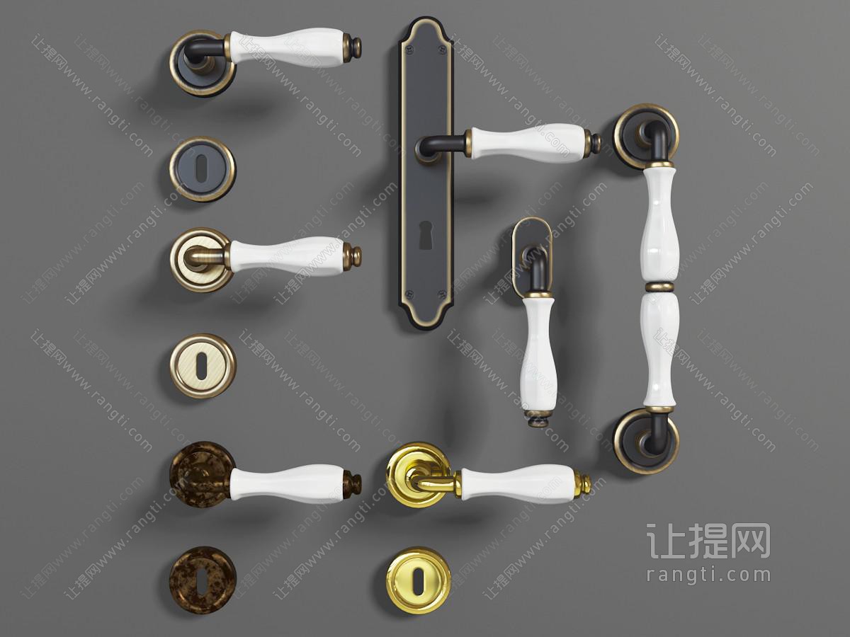 欧式金属拉手