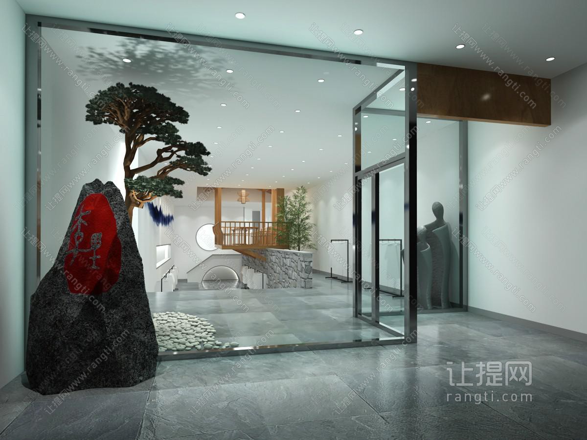 新中式景观小品