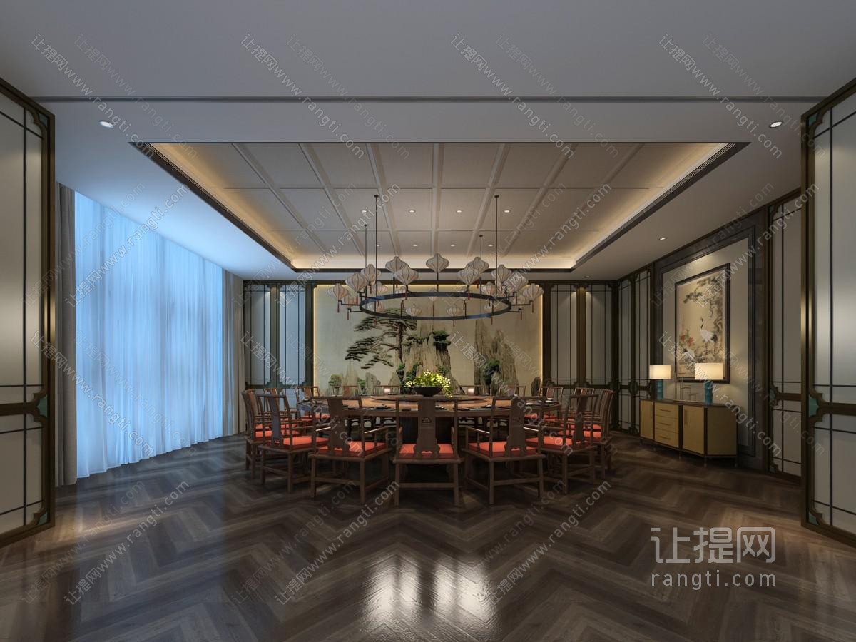 新中式酒店包间包厢