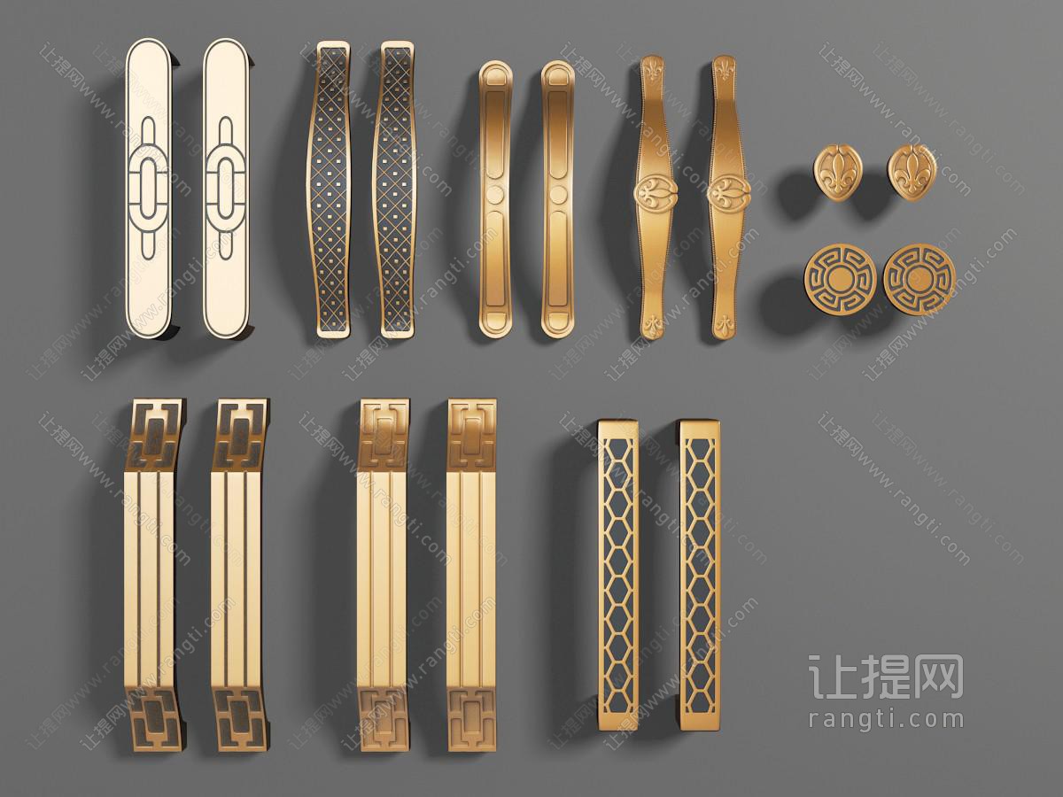 新中式金属拉手