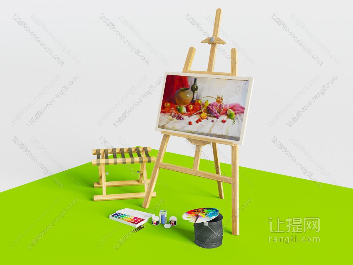 实木画架油画颜料