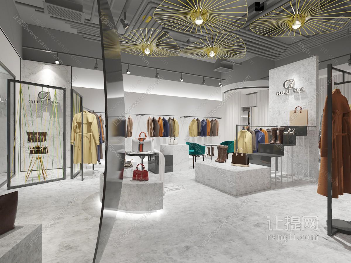 后现代服装鞋包店