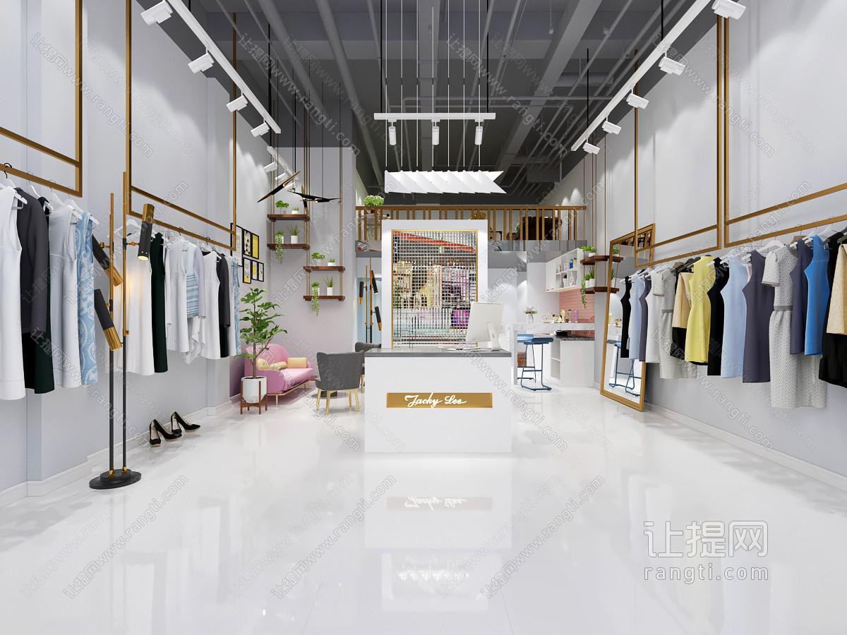 现代轻奢服装店