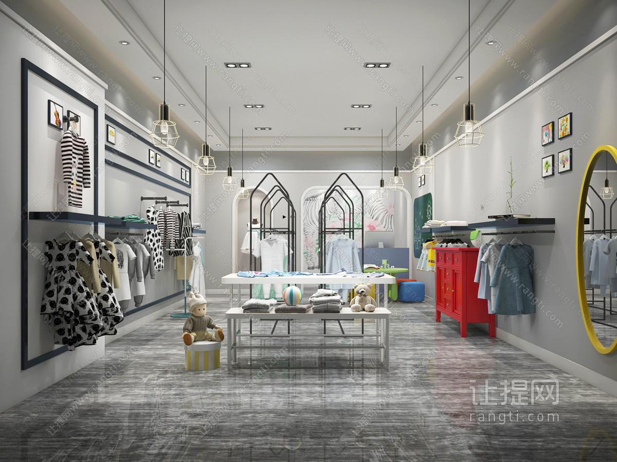 现代儿童服装店童装店