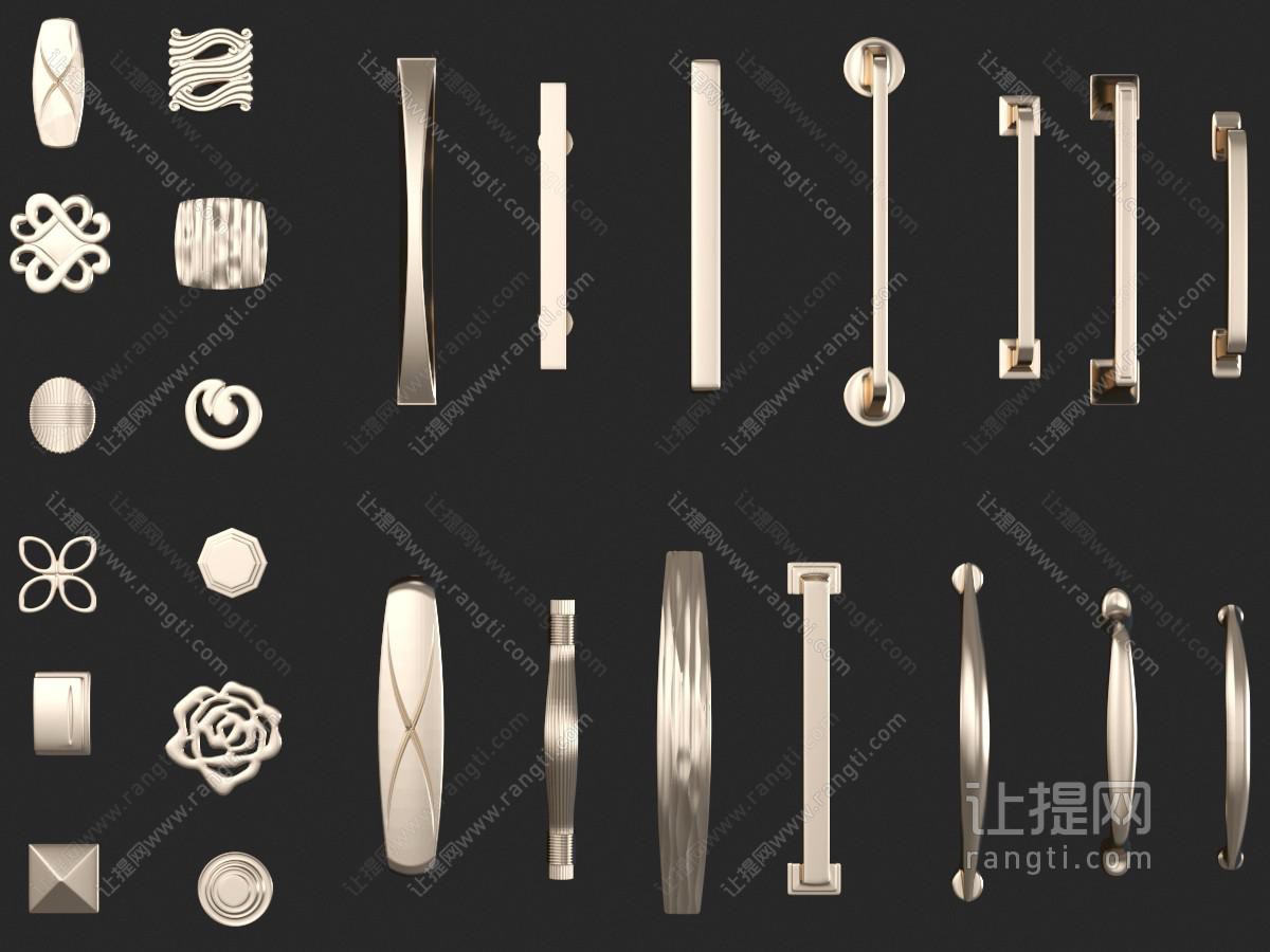 现代金属大门抽屉拉手