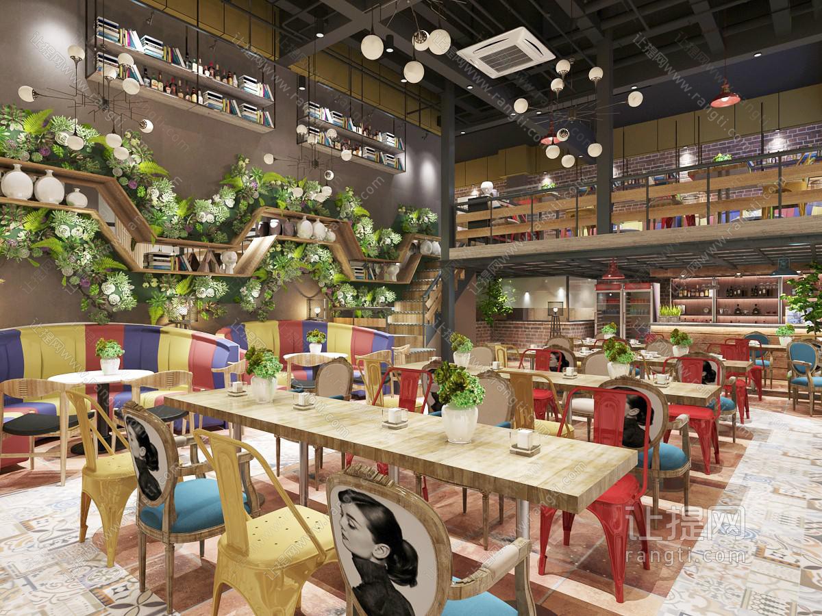 工业风餐馆饭店