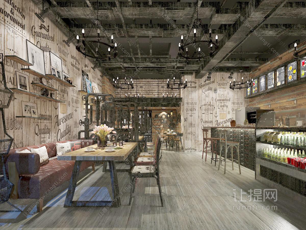 工业风餐馆饭店酒吧