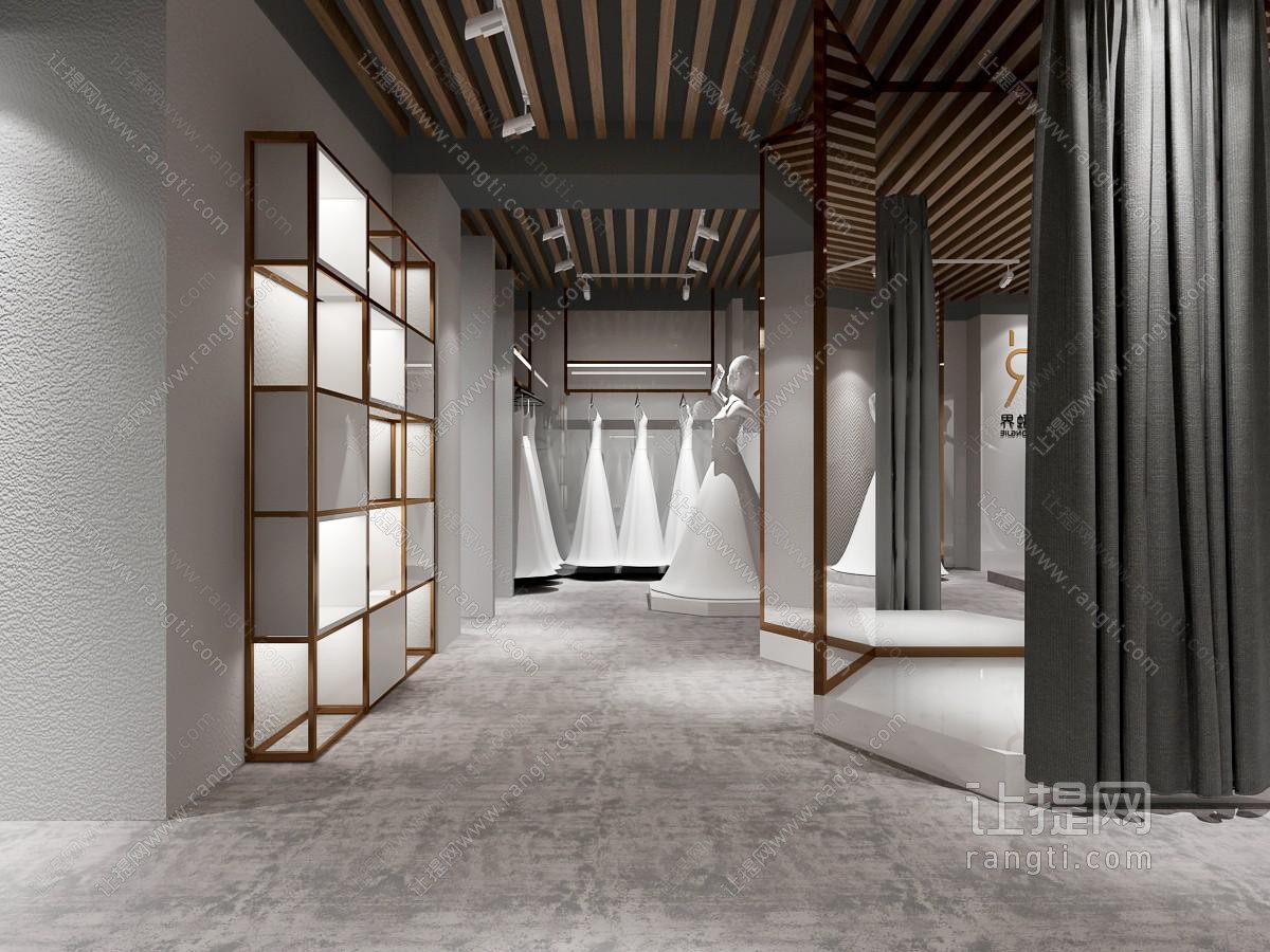工业风婚纱店服装店