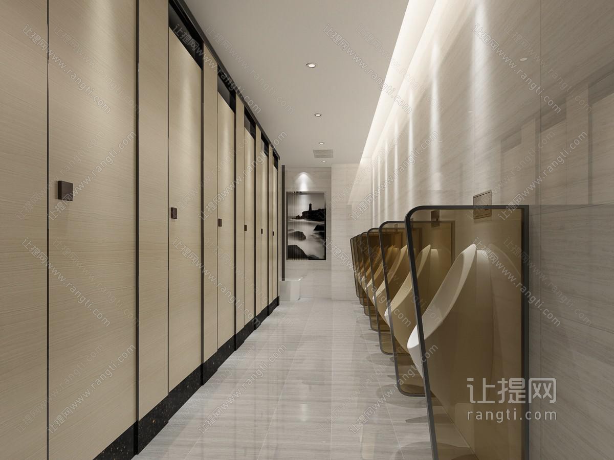 现代公共卫生间