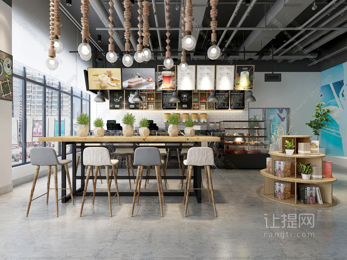 北欧奶茶店饮品店