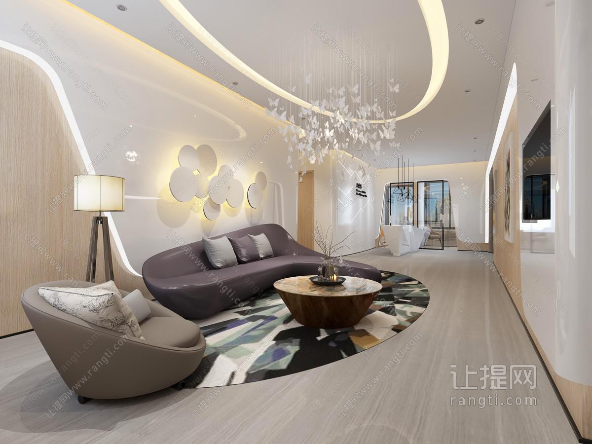 现代接待区前台