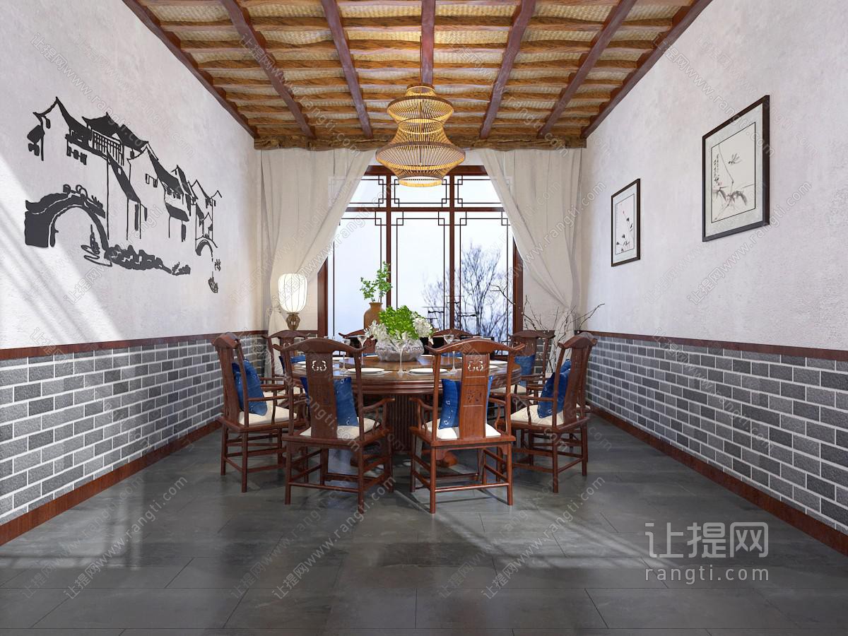 新中式酒店包厢包间