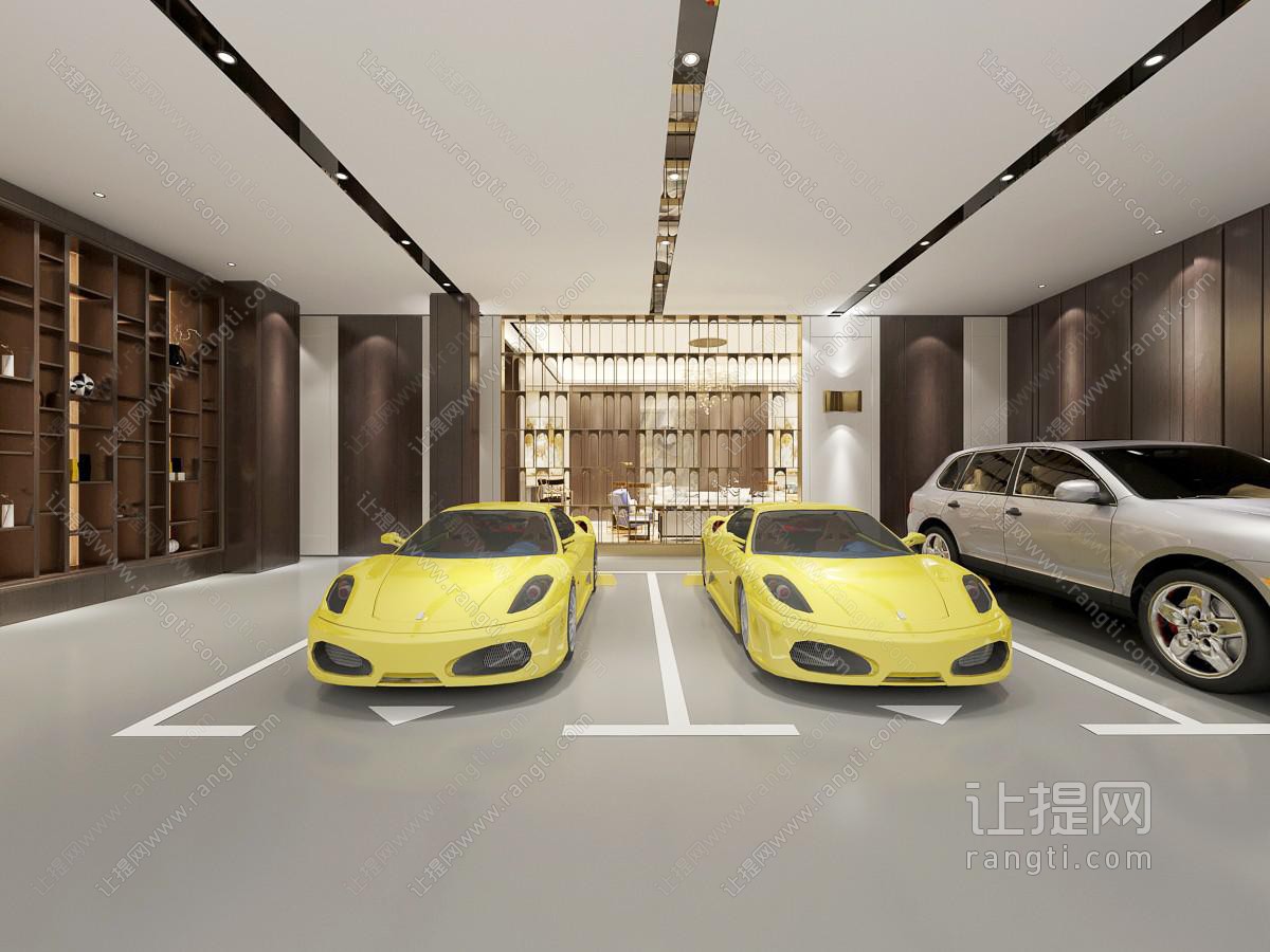 现代4s汽车店展厅展览