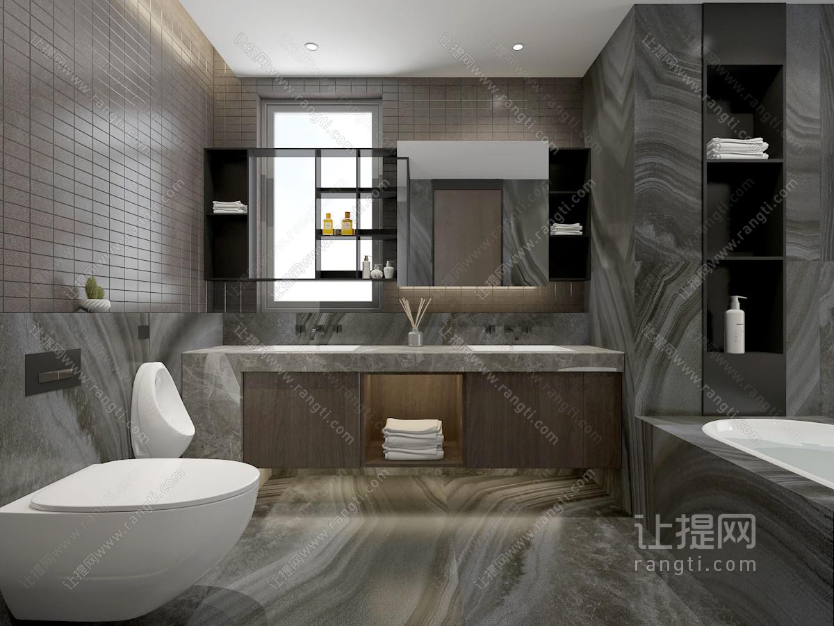 后现代卫生间卫浴间
