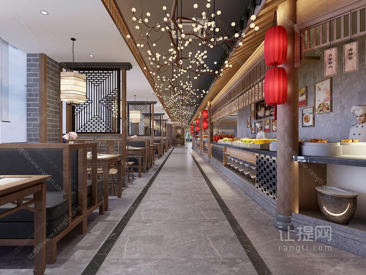 新中式自助餐馆饭店