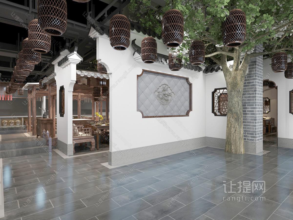中式古典饭店餐馆