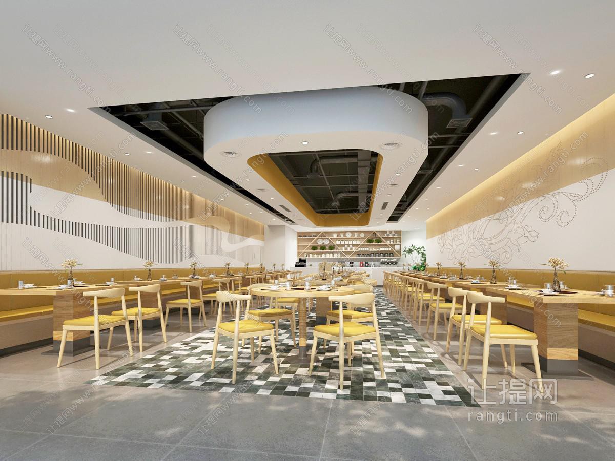 北欧饭店餐馆就餐区