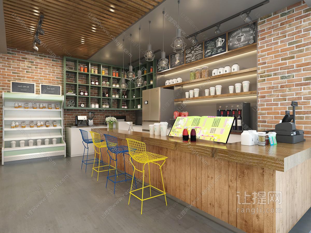 北欧奶茶店饮品店