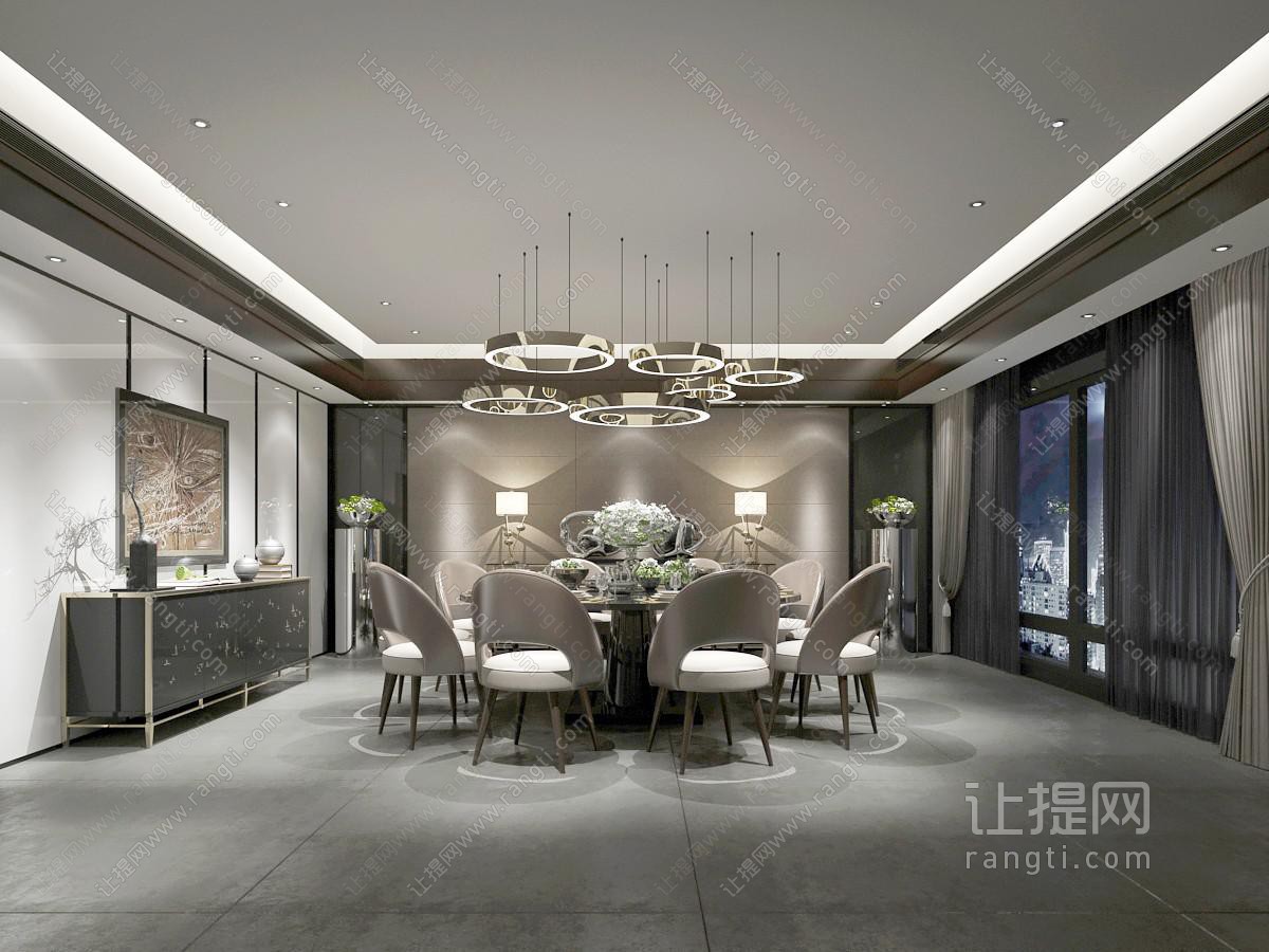新中式酒店包厢包间