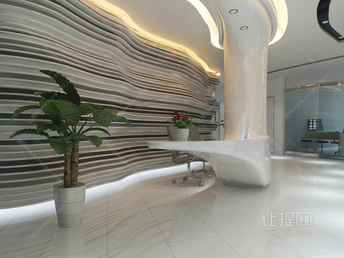 现代前台接待台