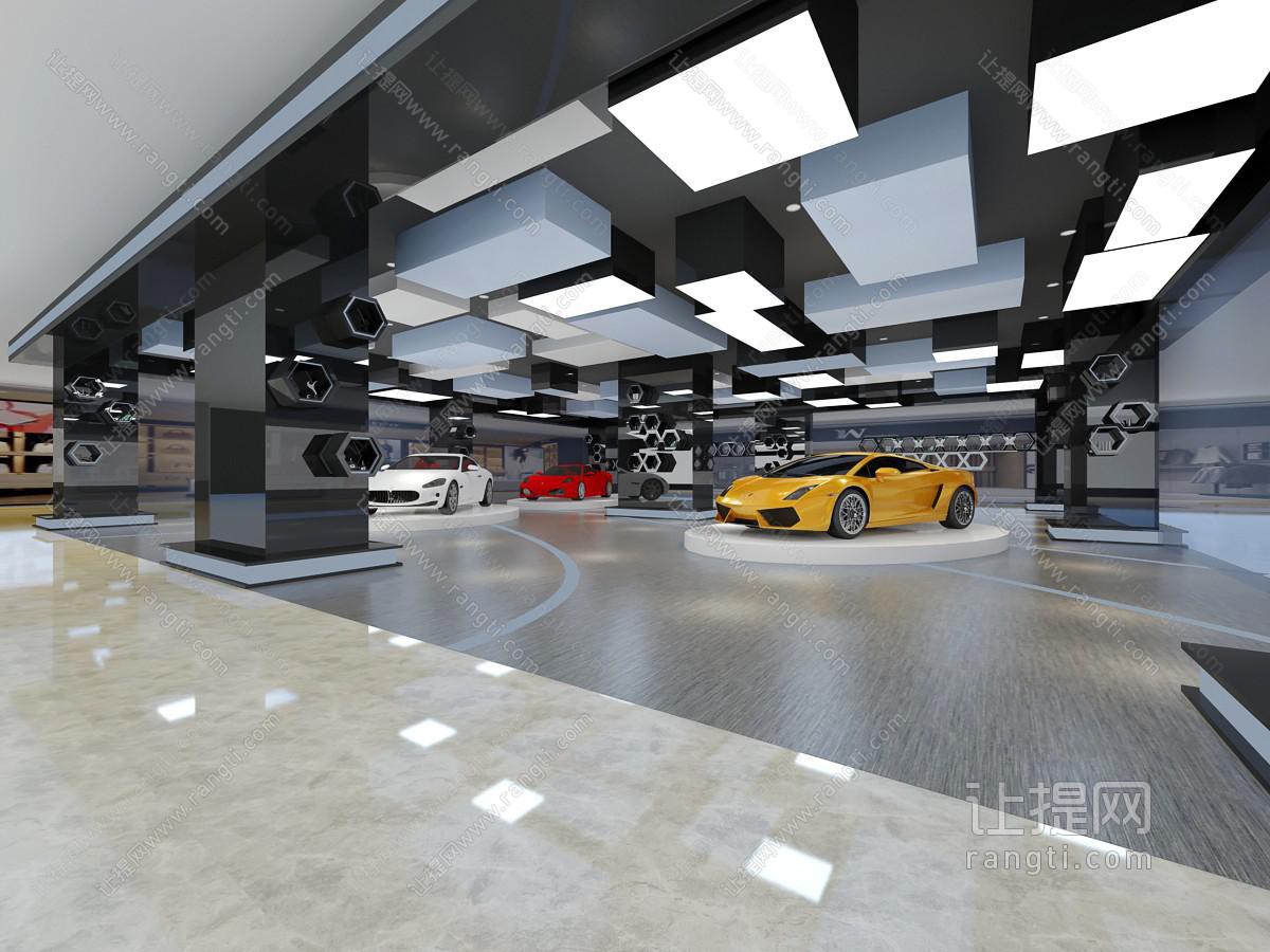 后现代汽车展厅展览
