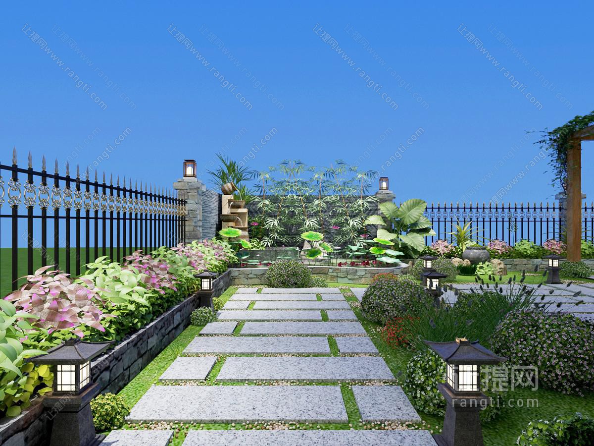 中式阳台露台