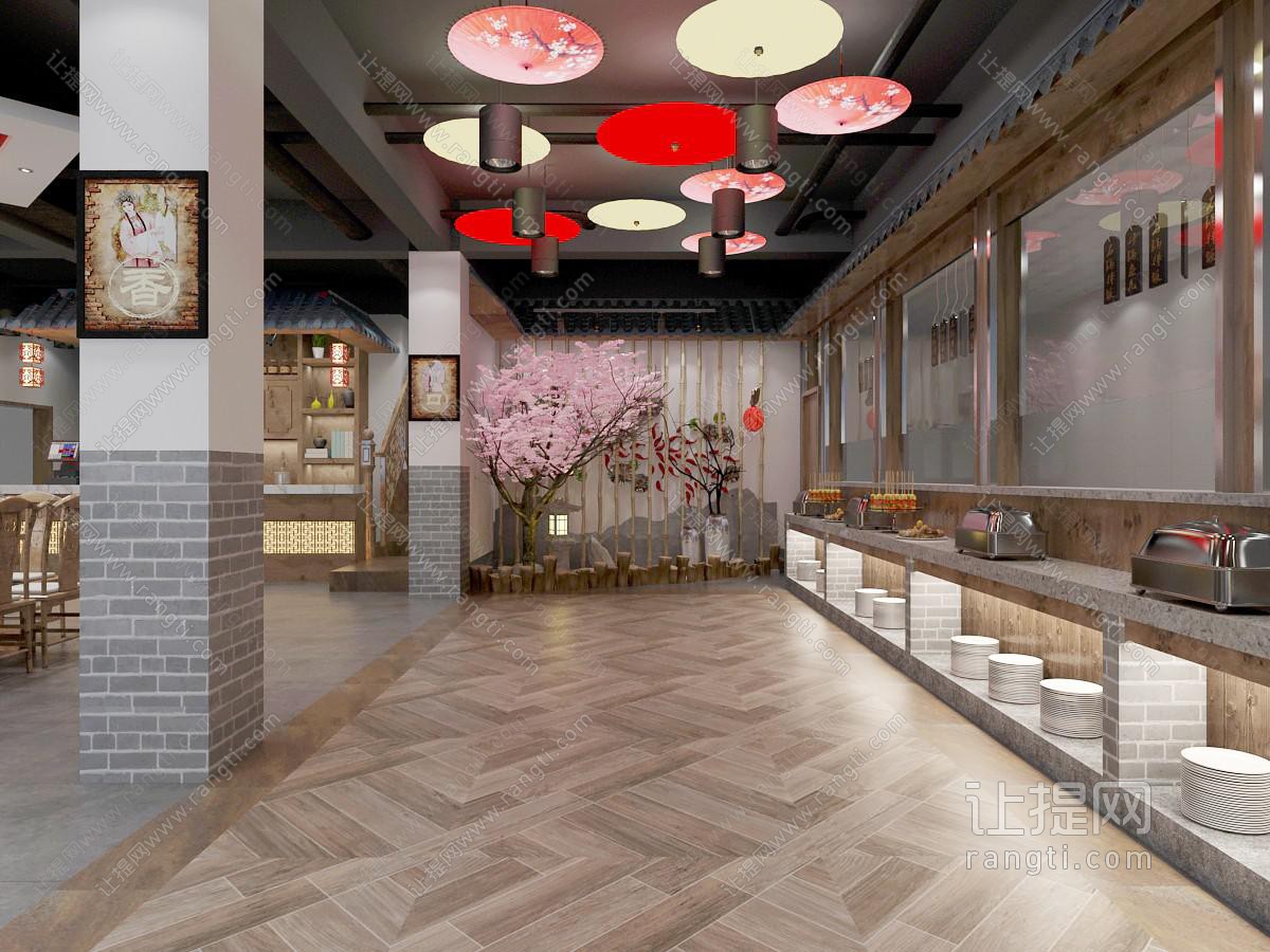 新中式自助餐馆饭店