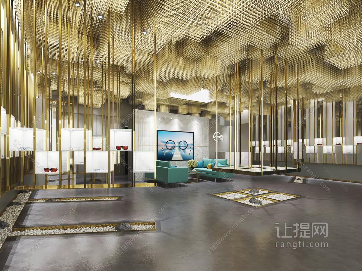 现代轻奢眼镜专卖店