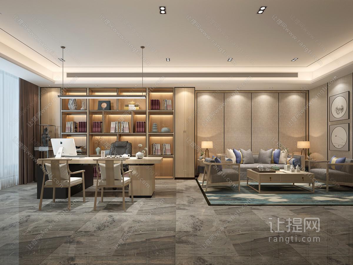 新中式客厅餐厅