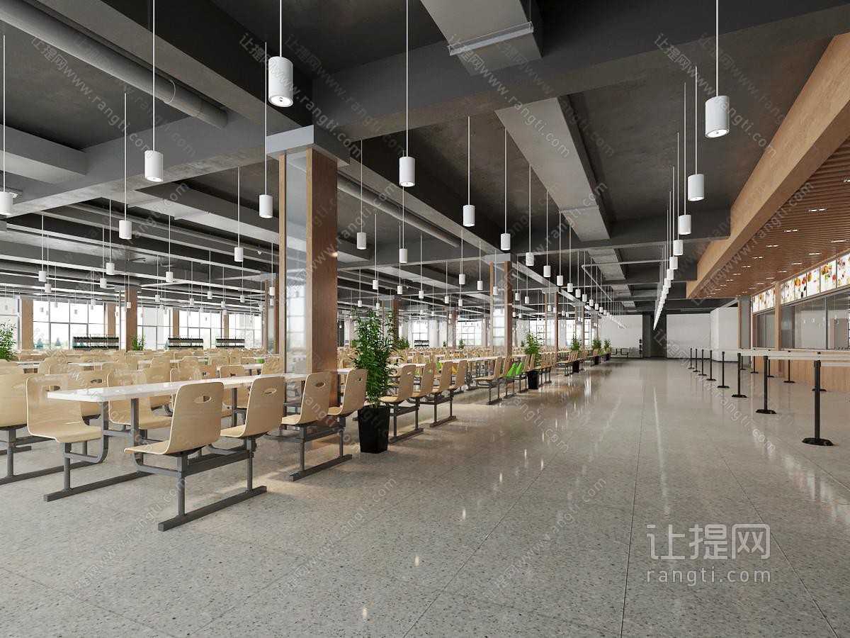 现代大学学校食堂