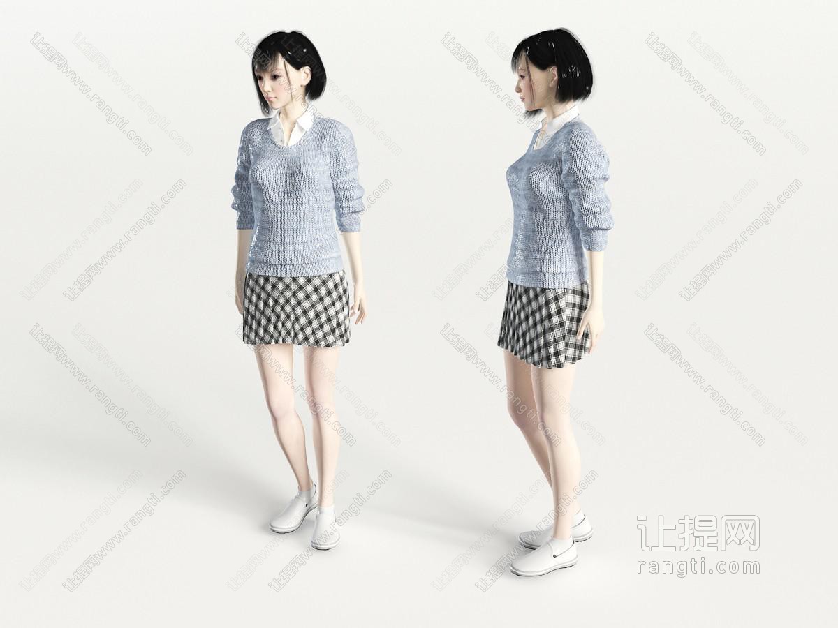 穿着毛衣的女人