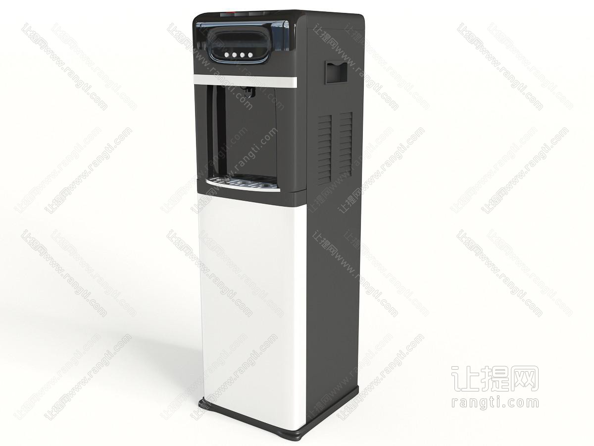 黑白立式饮水机厨房电器