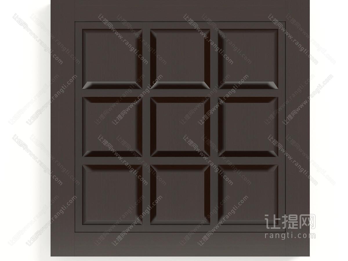 欧式方格凹凸纹理柜门