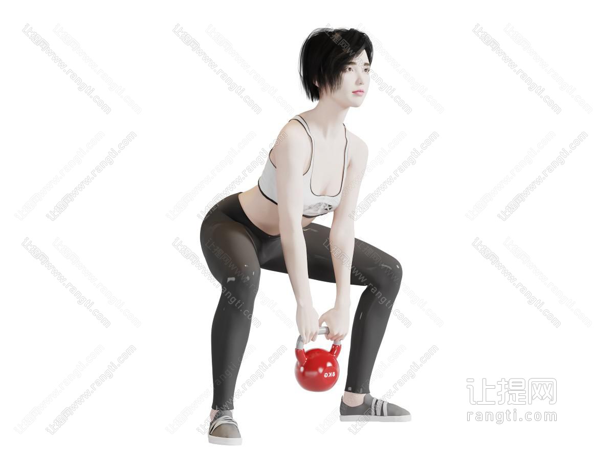 正在运动的女人
