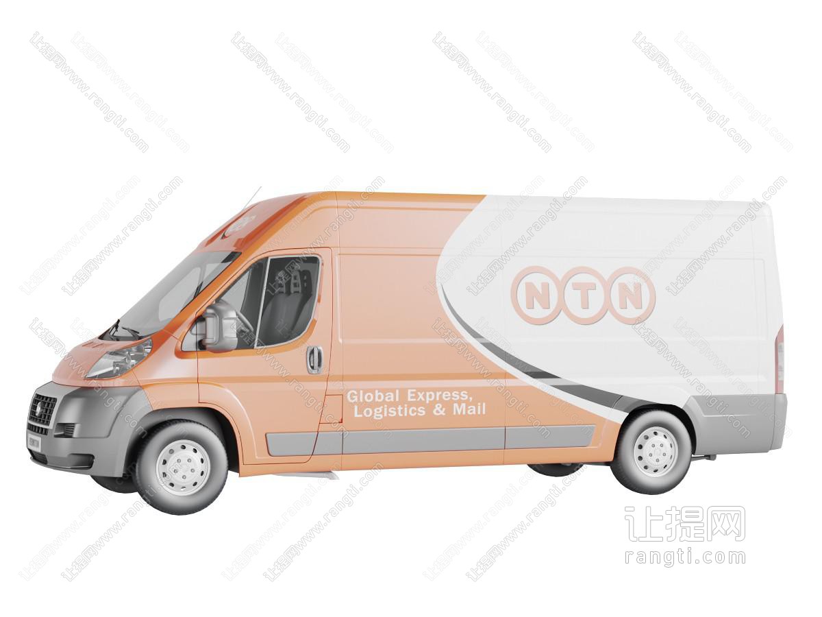现代小型带车厢的货车