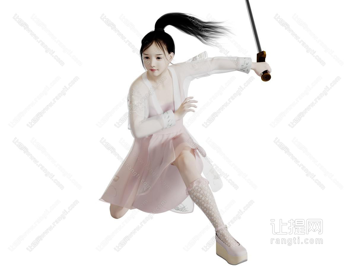 挥剑的少女