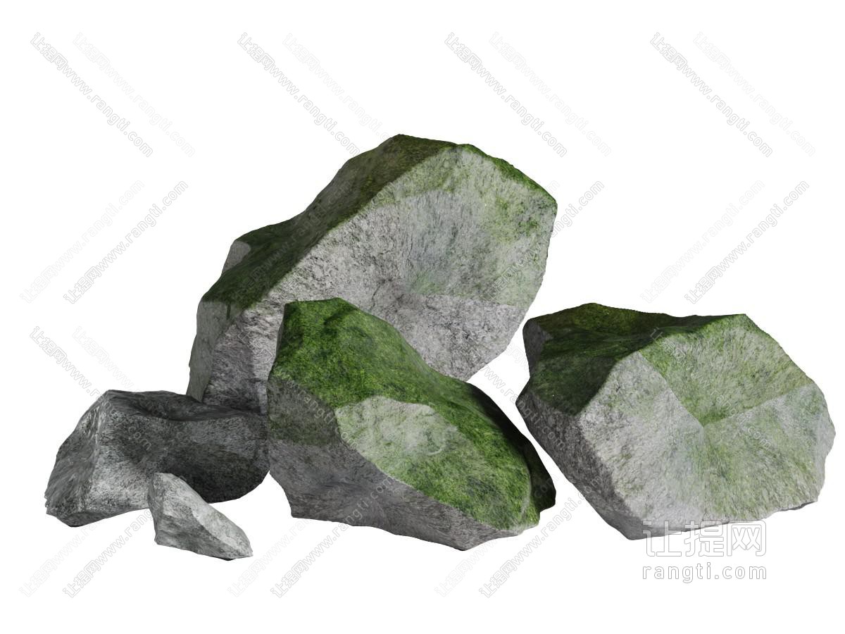 长满苔藓的石头