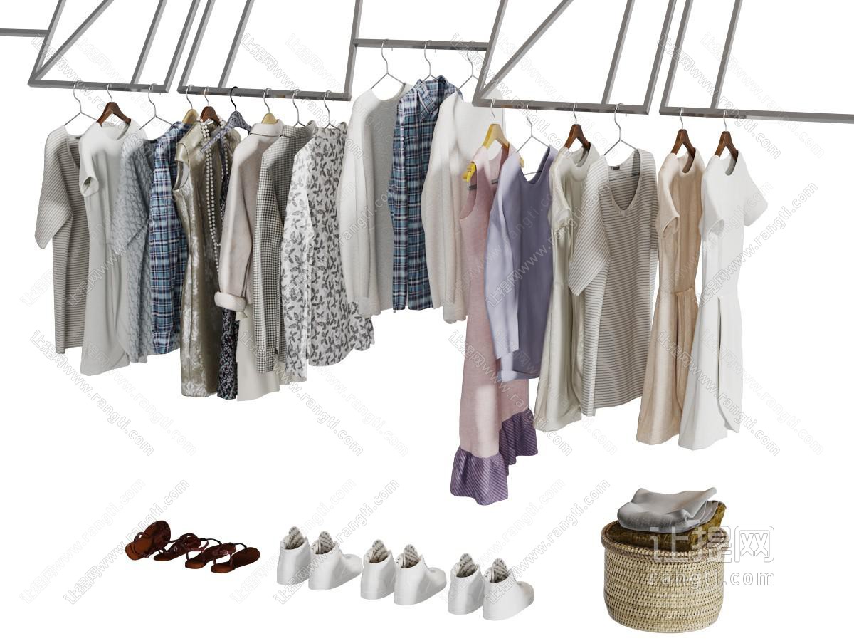北欧金属衣架衣服鞋子