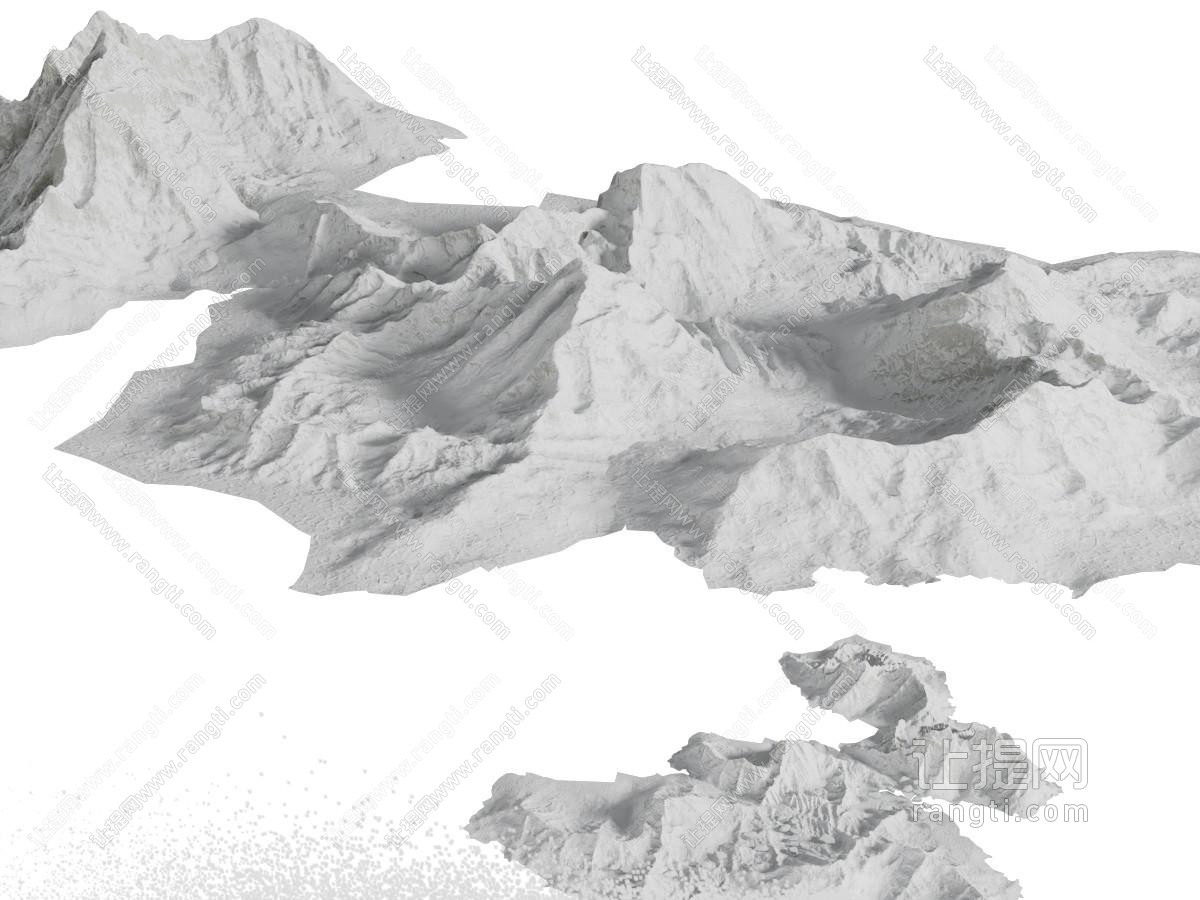雪山山脉山顶